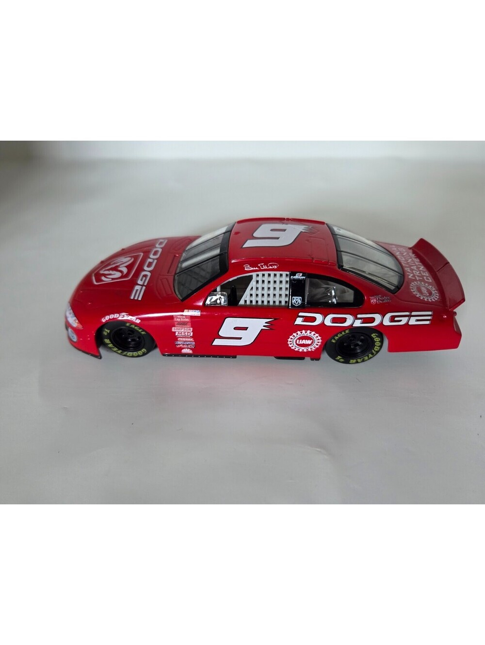 Bill Elliott Dodge #9 UAW National Training Center Die‑Cast Racing Car Red 1:24